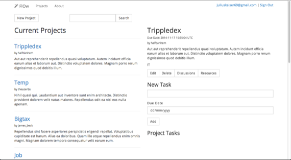 A basic Project Managing tool supporting multiple users, sub-tasks, full discussions. Built in Ruby on Rails with AngularJS components.
